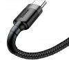 KABEL USB-A / USB-C Baseus Cafule CATKLF-UG1 300cm 2A QC 3.0 CZARNO-SZARY W NYLONOWYM OPLOCIE